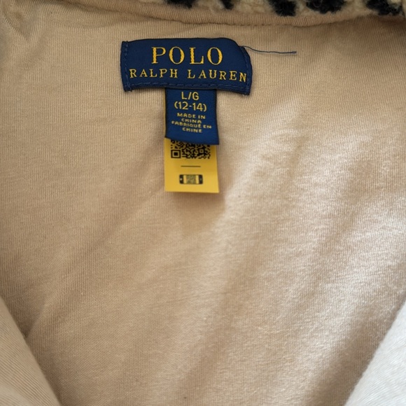 Polo by Ralph Lauren Kids Leopard Print Jacket - Black and Cream - Picture 2 of 2